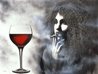 Wine and cigarette