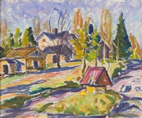 Yard view, 1945