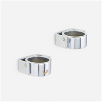 Wall-mounted ashtrays, pair, 1955