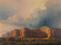 Lingering Light in Monument Valley