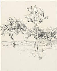 Landschaft mit Bäumen