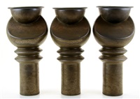 A set of three porcelain vases, 1996