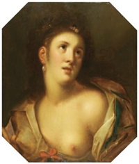 A young lady writing in a hymnal