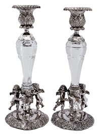 candlesticks, pair