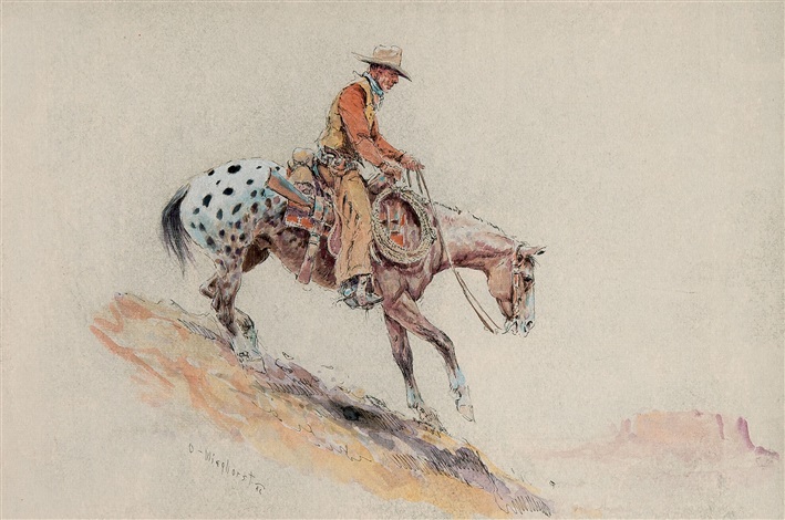 John Wayne-El Dorado by Olaf Wieghorst on artnet