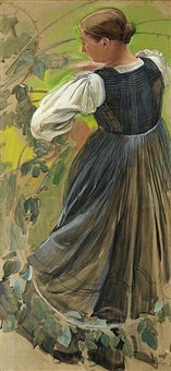 valaisanne au mûrier by ernest bieler
