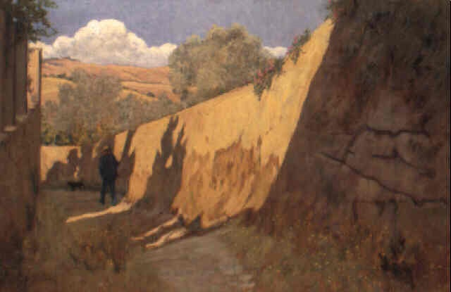 viuzza a bagni di casciana by giorgio kienerk