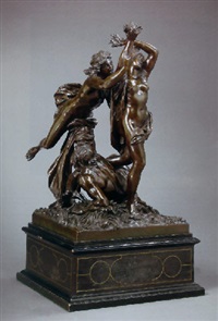 apollo and daphne with peneus by corneille van clève