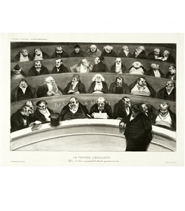 le ventre législatif by honoré daumier