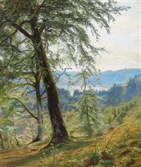 View from Hulsø near Frederiksdal, 1887 View from Hulsø near Frederiksdal, 1887
