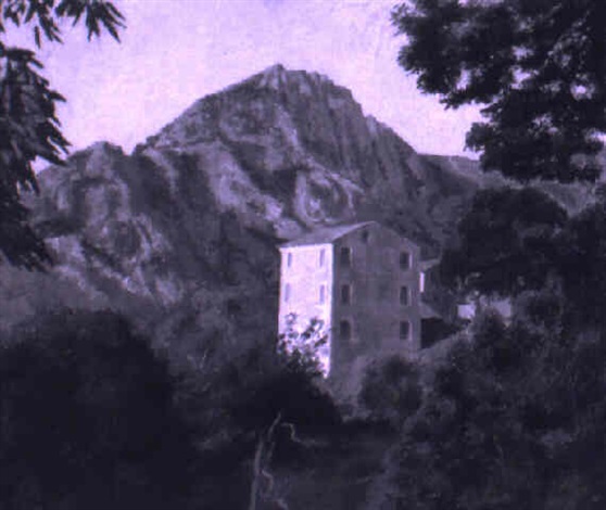 Haus In Der Gebirgischen Landschaft Der Insel Korsika By Maurice