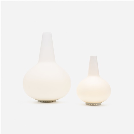 Illuminated Vases Set Of Two By Max Ingrand On Artnet