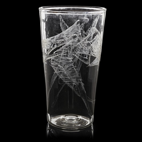 Rare Coventry Cathedral Etched Glass Vase By John Hutton On Artnet