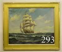 Schooner at sea