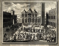 Venetian carnival scenes (set of 6), 1729