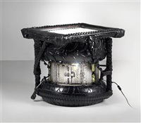 An illuminated table