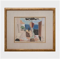 Cubist Street Scene, St. Tropez, 1934 Cubist Street Scene, St. Tropez, 1934