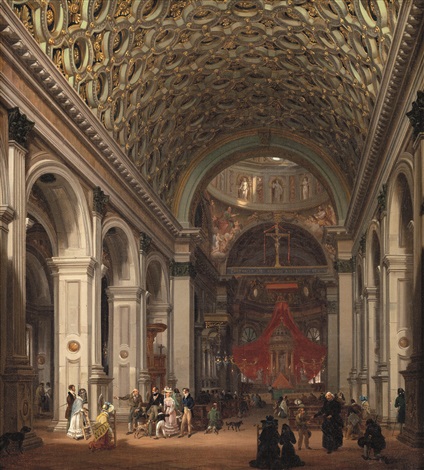 Interno Della Chiesa Di Santa Maria Presso San Celso A Milano By Giovanni Migliara On Artnet