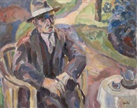 Homme au jardin