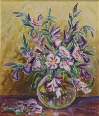 Blumenstrauß in einer Kugelvase, 1952