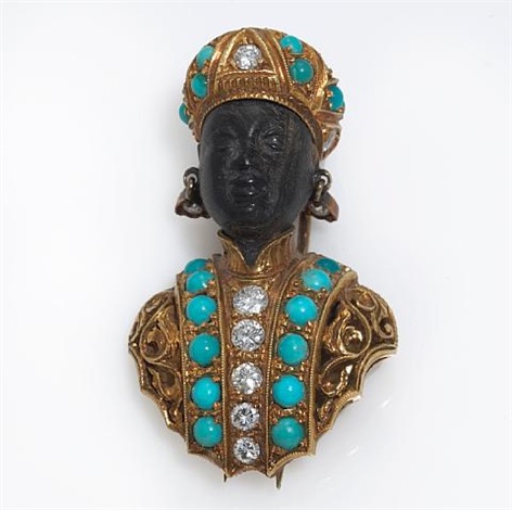 nardi blackamoor brooch