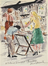Lot d'œuvres sur Paris