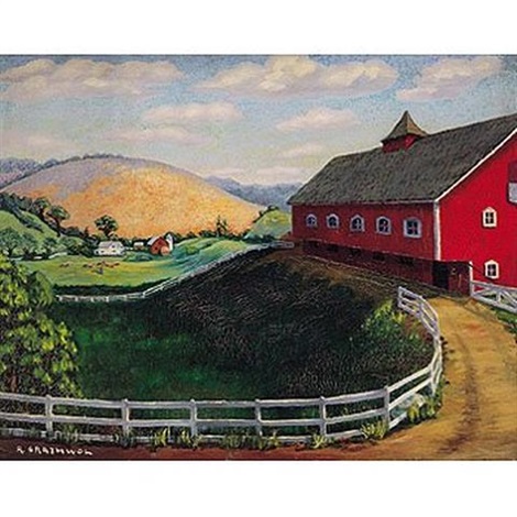 The Red Barn By Ray Anthony Grathwol On Artnet