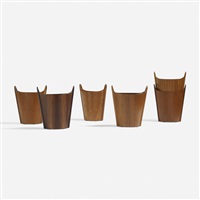 wastepaper baskets, set of six, 1965