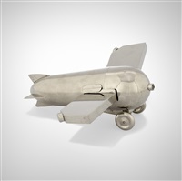 Rare Airplane cocktail shaker and traveling..., 1928 Rare Airplane cocktail shaker and traveling..., 1928