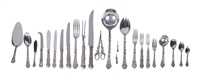 A canteen of silver cutlery, 1962