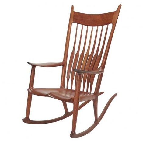 rocking chair by sam maloof on artnet