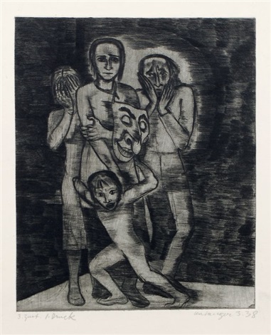 Sturmermaske Pl 4 From Der Jude Ist Schuld By Lea Grundig Langer On Artnet