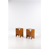 Pair of bedside tables, 1950