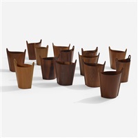 wastepaper baskets, set of fourteen, 1965