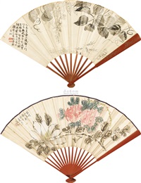 花卉草虫 (Flowers, fruits, and vegetables)..., 1919