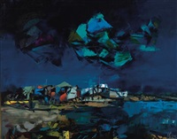 Landscape with kites