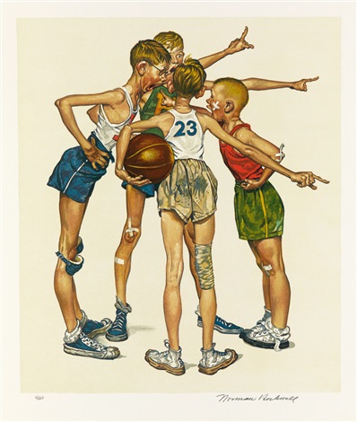Sports Portfolio by Norman Rockwell on artnet