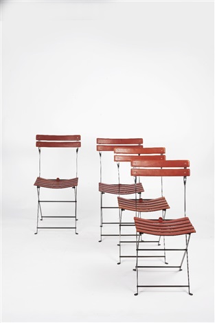 Set of four celestina folding chairs by marco zanuso on artnet Celestina furniture