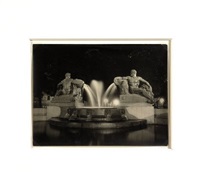 Fontana Angelica di notte a Torino, 1929