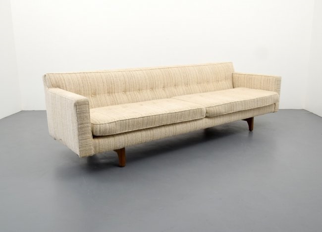 Edward Wormley Bracket Back Sofa By On Artnet Edward Wormley Bracket Back Sofa By
