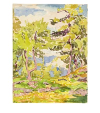 Landschaft mit Bäumen im Bergell (Arbres), 1919