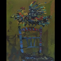 Coq sur la chaise