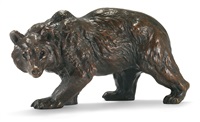 A LARGE BRONZE MODEL OF A BEAR, 1875–1899 A LARGE BRONZE MODEL OF A BEAR, 1875–1899