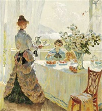 Afternoon tea at the palace, 1995