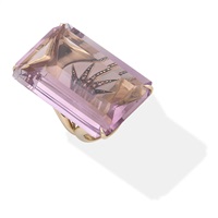 H.STERN: AMETHYST AND DIAMOND DRESS RING