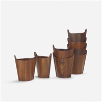 wastepaper baskets, set of eight, 1965