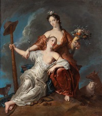 onfale y pomona by gerard hoet the elder