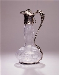 An American Silver-Mounted Cut-Glass An American Silver-Mounted Cut-Glass