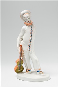A Berlin KPM porcelain figure of Pierrot, 1910 A Berlin KPM porcelain figure of Pierrot, 1910