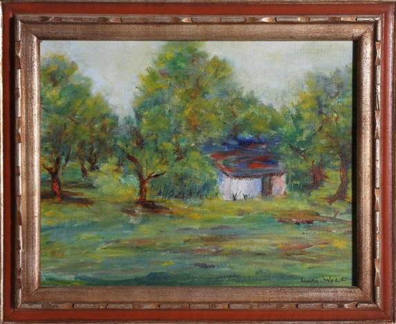 Barn In Landscape By Laura Wolf On Artnet